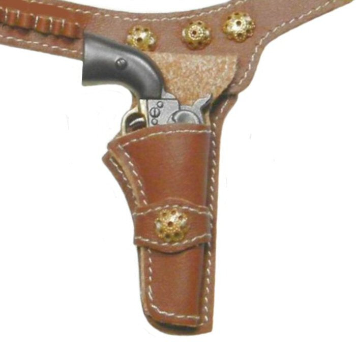 Western Holster .45 Colt style 2 w/brass conchos – BattleGear Toys