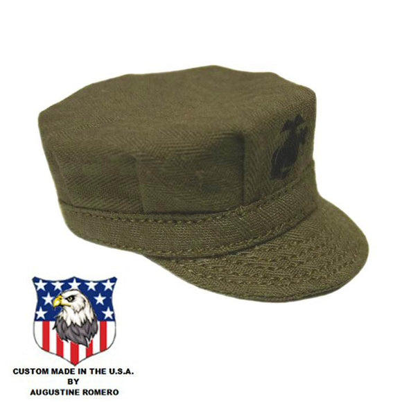 Utility Cap (sage green HBT) WWII USMC