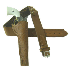 Western - Tooled Holster 3 (russet leather)