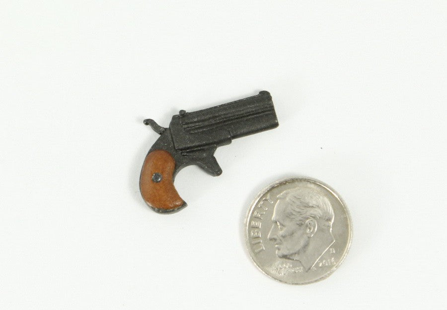 Western Derringer Pistol (gunmetal w/russet handle),Western
